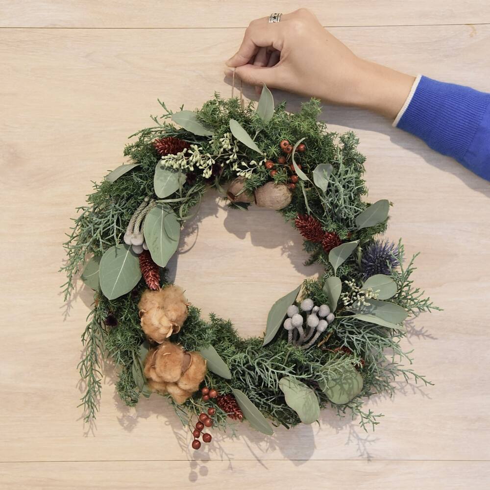 新商品】フレッシュグリーンのクリスマスリース